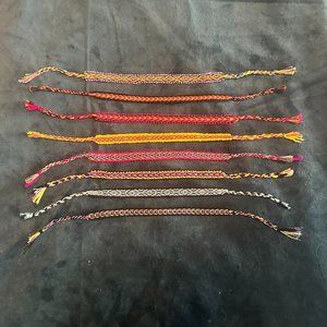 HANDMADE Multicolor Friendship Bracelets Lot of 8